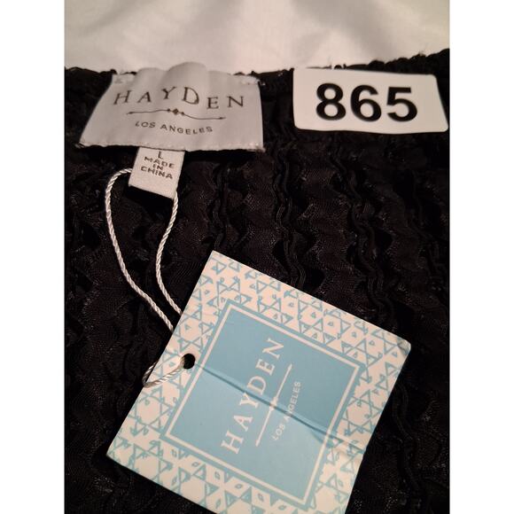 Hayden LA Daileylook Open Knit Women's Size Large Babydoll Mesh Whimsigoth Dress - Picture 9 of 12